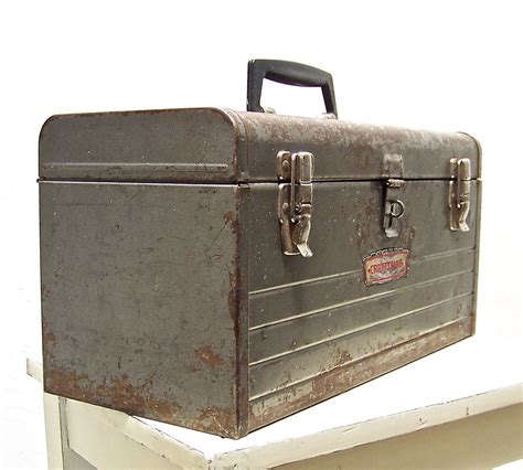 Vintage Metal Tool Box for sale 